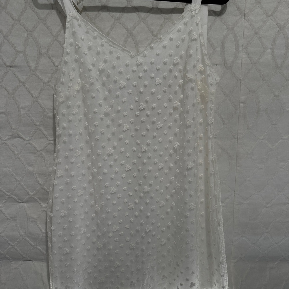 Blue Rain White bow tie sleeveless dress